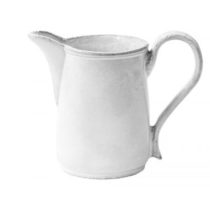 Astier de Villatte Simple Creamer in white glazed ceramic with a loop handle