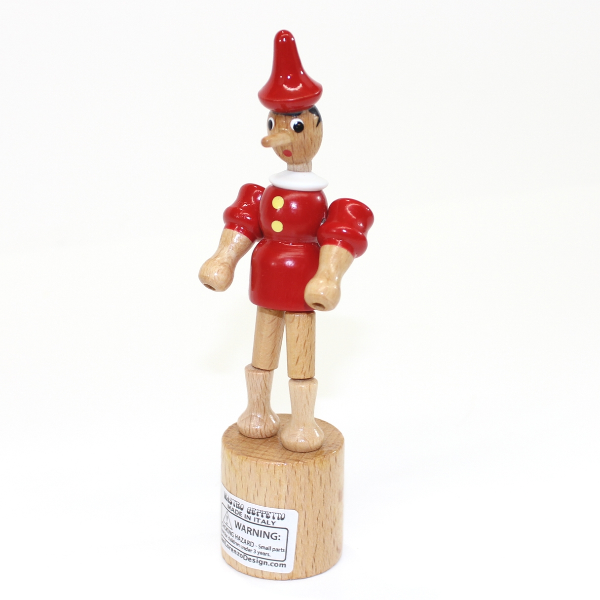 San Lorenzo Design Pinocchio Wooden Push Toy